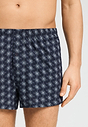 Close-up view of a men model wearing HA celestial night cotton Boxers