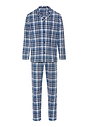Front cutout view of HA pacific squares cotton L/SLV Pajama