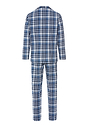 Back cutout view of HA pacific squares cotton L/SLV Pajama