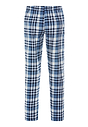 Back cutout view of HA pacific squares cotton Long Pants