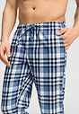 Close-up view of a men model wearing HA pacific squares cotton Long Pants
