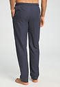 Back view of a men model wearing HA stormy flannell cotton Long Pants