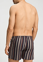 Back view of a men model wearing HA pinecone stripes cotton Boxers