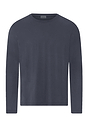 Front cutout view of HA stormy gray cotton L/SLV Shirt