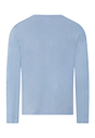Back cutout view of HA cashmere blue cotton L/SLV Shirt