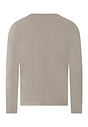 Back cutout view of HA wooly beige cotton L/SLV Shirt