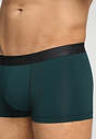 Close-up view of a men model wearing HA pine leaf microfibre Pants