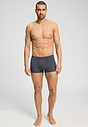 Full-body view of a men model wearing HA stormy gray modal/viscose/tencel Pants