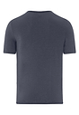 Back cutout view of HA stormy gray modal/viscose/tencel S/SLV Shirt V-Neck