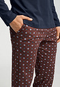 General view of a men model wearing HA sagittarius cotton L/SLV Pajama