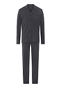 Front cutout view of HA charcoal art cotton L/SLV Pajama