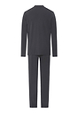 Back cutout view of HA charcoal art cotton L/SLV Pajama