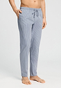 Front view of a men model wearing HA jeans lines cotton Long Pants
