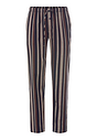 Front cutout view of HA pinecone stripes cotton Long Pants