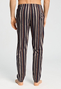 Back view of a men model wearing HA pinecone stripes cotton Long Pants