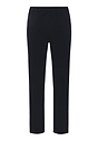 Back cutout view of HA black cotton Long Pants