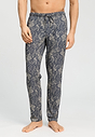 Front view of a men model wearing HA midnight dream cotton Long Pants