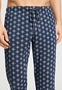 Close-up view of a men model wearing HA celestial night cotton Long Pants