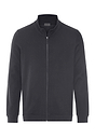 Front cutout view of HA smokey charcoal cotton Cardigan