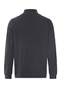 Back cutout view of HA smokey charcoal cotton Cardigan