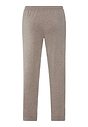 Back cutout view of HA toffee melange modal/viscose/tencel Long Pants