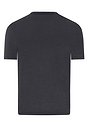 Back cutout view of HA charcoal art modal/viscose/tencel S/SLV Shirt