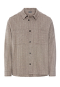 Front cutout view of HA earthy woven cotton Shirt 1/1 Arm