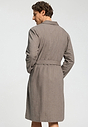 Back view of a men model wearing HA earthy woven cotton Robe