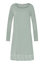 Front cutout view of HA mystic breeze modal/viscose/tencel L/SLV Nightdress 100cm