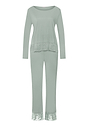 Front cutout view of HA mystic breeze modal/viscose/tencel L/SLV Pajama