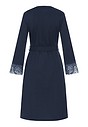 Back cutout view of HA deep navy modal/viscose/tencel Robe 110cm