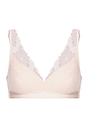 Front cutout view of HA creamy glass modal/viscose/tencel Light Padded Soft Cup Bra