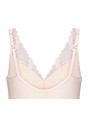 Back cutout view of HA creamy glass modal/viscose/tencel Light Padded Soft Cup Bra