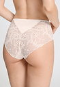 Back view of a women model wearing HA creamy glass modal/viscose/tencel Maxi Briefs