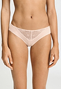 Front view of a women model wearing HA creamy glass modal/viscose/tencel Mini Briefs