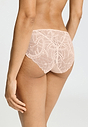 Back view of a women model wearing HA creamy glass modal/viscose/tencel Mini Briefs