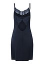 Back cutout view of HA deep navy modal/viscose/tencel Negligee 90cm