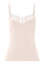 Front cutout view of HA creamy glass modal/viscose/tencel Spaghetti Top