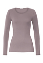 Front cutout view of HA stormy rose cotton L/SLV Shirt