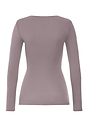 Back cutout view of HA stormy rose cotton L/SLV Shirt