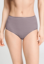 Front view of a women model wearing HA stormy rose cotton Maxi Briefs