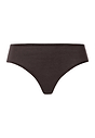 Front cutout view of HA dark mocha cotton Midi Briefs