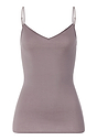 Front cutout view of HA stormy rose cotton Spaghetti Top