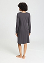 Back view of a women model wearing HA boulevard cotton L/SLV Nightdress 100cm