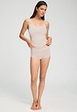 Full-body view of a women model wearing HA moonlight modal/viscose/tencel Panty