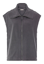 Front cutout view of HA boulevard cotton Zippered vest
