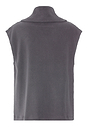 Back cutout view of HA boulevard cotton Zippered vest