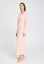 Front view of a women model wearing HA rosewater cotton L/SLV Nightdress 130cm