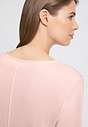 Close-up view of a women model wearing HA rosewater cotton L/SLV Pajama