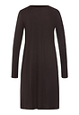 Back cutout view of HA dark mocha modal/viscose/tencel L/SLV Nightdress 100cm